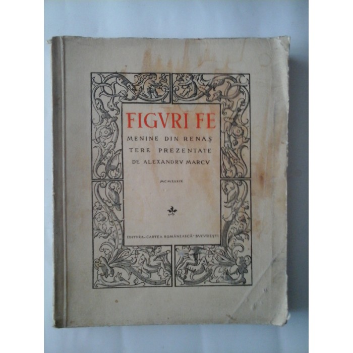 FIGURI FEMININE DIN RENASTERE PREZENTATE DE ALEXANDRU MARCU